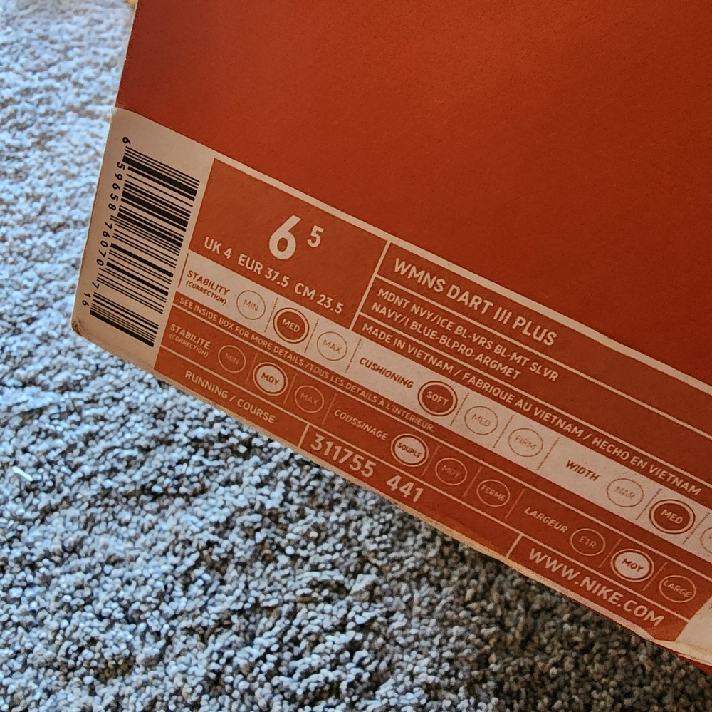 New Womens Nike Dart 3 plus size 6.5 - Picture 4 of 7